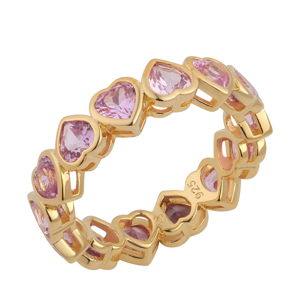 Anillo R03230 de plata de ley 925 con circonitas c&uacute;bicas