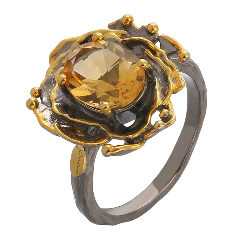 Anillo artesanal Critine de plata de ley 925 YR03635